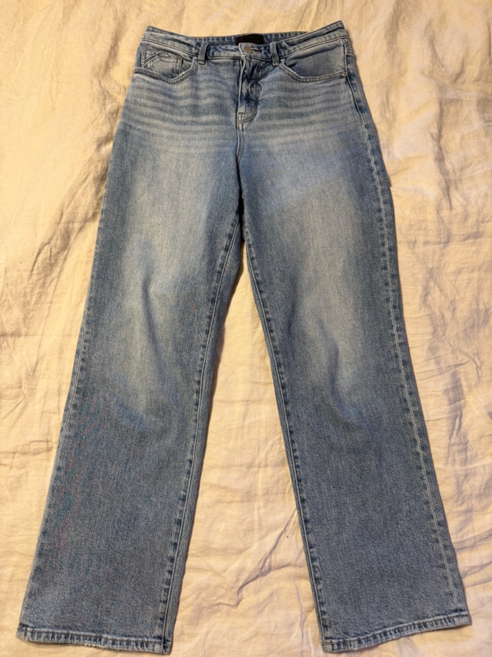 Buckle Light Blue Straight Leg Jeans